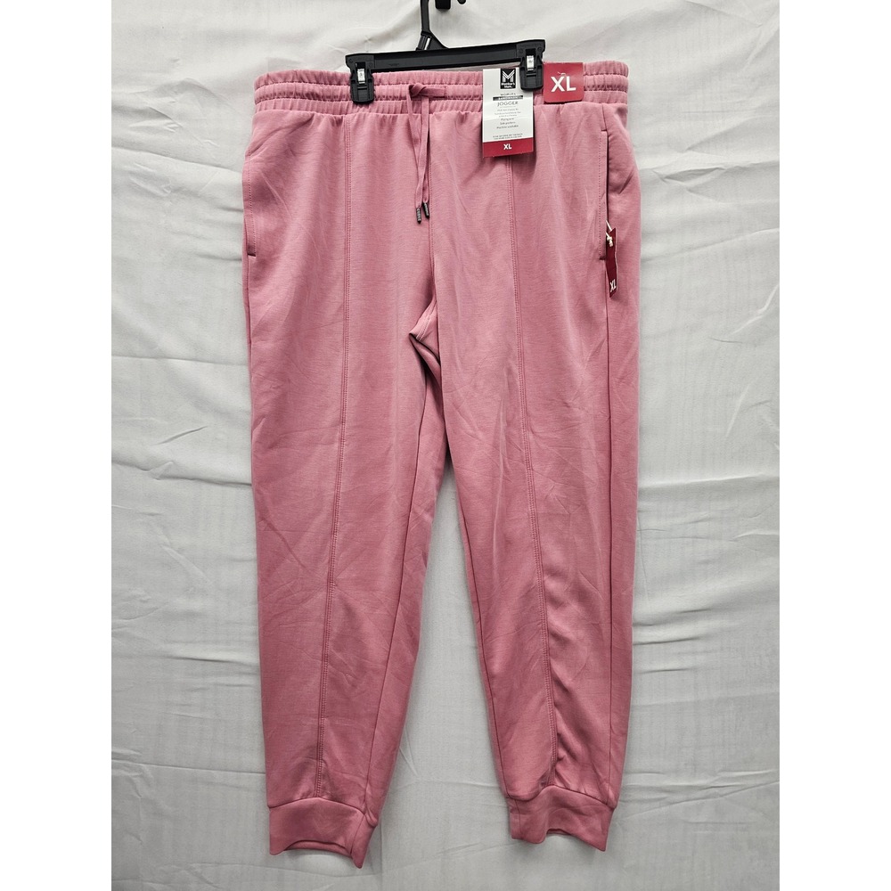 Member's Mark Womens Sandwash Jogger Pink Mid-Rise Classic Fit Pants XL MM25528